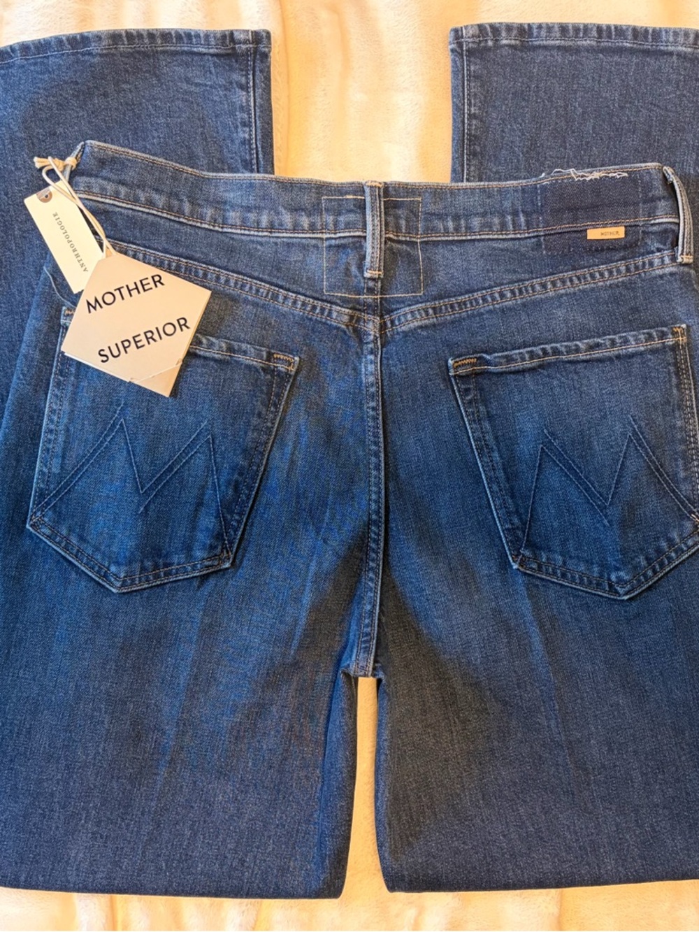 MOTHER Superior The Tomcat Roller Skimp Mid-Rise Wide Leg Jeans NWT